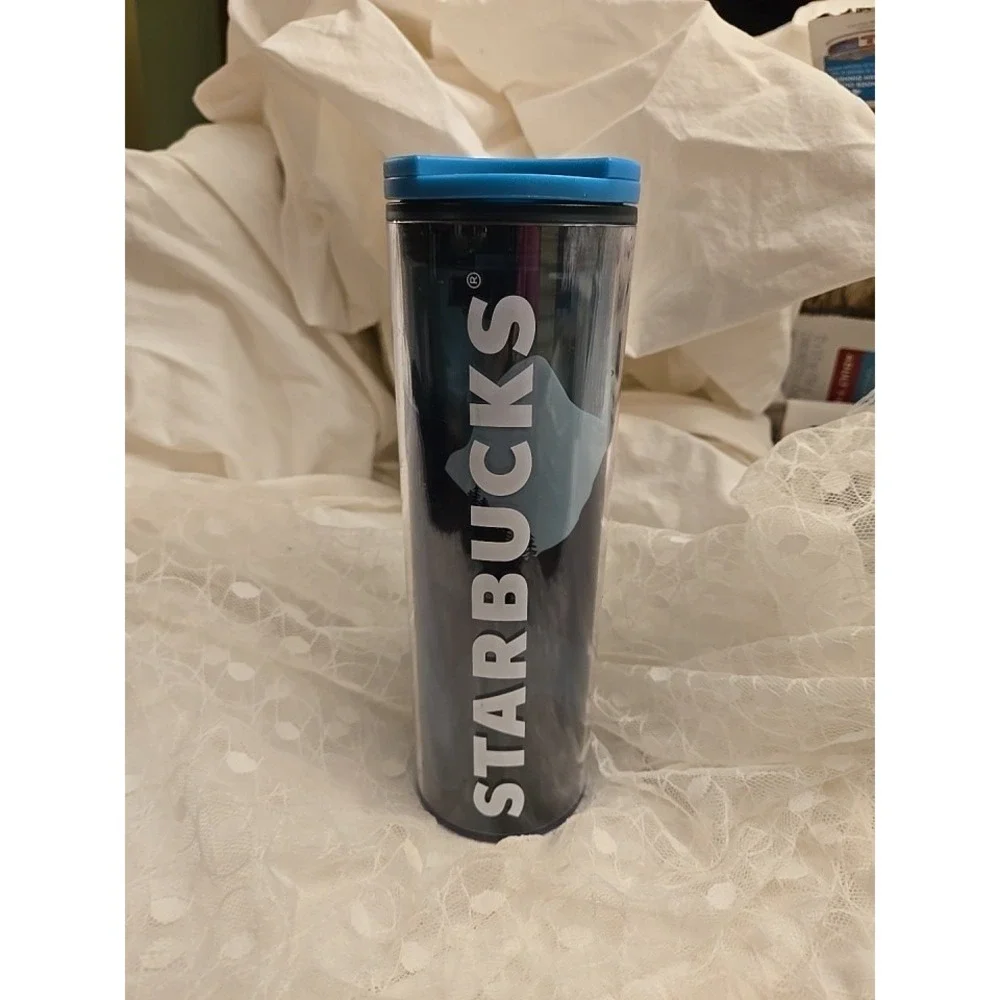Starbucks Blue Mountain Tumbler Hot/Cold Cup Target Release 16oz 2022 12